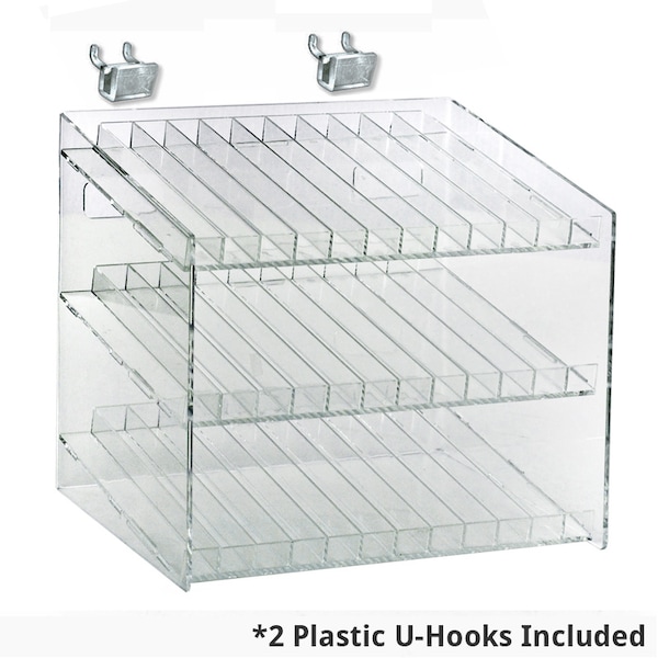 3 Tier 36 Comp. Cosmetic Nail Polish Display 12"W x 8.5"D x 18.5"H
